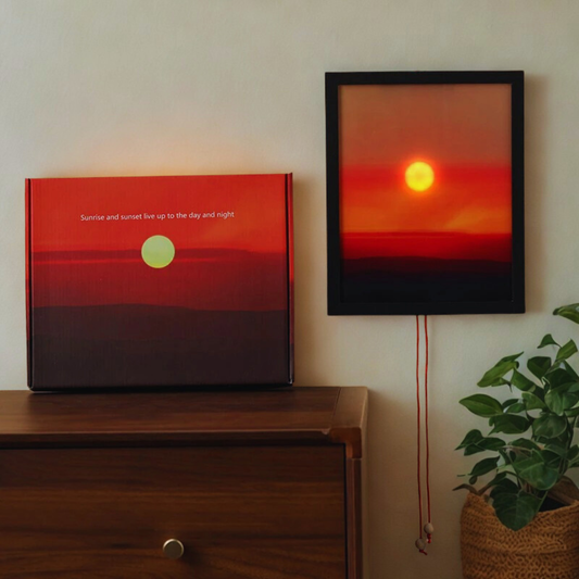 Cuadro LED Atardecer con Sol Ajustable